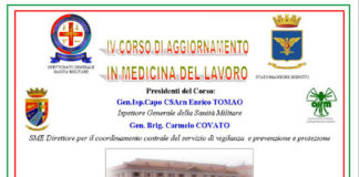 IV Corso di Aggiornamento in Medicina del Lavoro 26-30 settembre 2016 Comando Forze di Difesa Interregionale SUD Piazza del Plebiscito, 33 Napoli