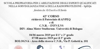 42° CORSO – SCUOLA PREPARATORIA PER L’ABILITAZIONE DEGLI ESPERTI QUALIFICATI NELLA SORVEGLIANZA FISICA DELLA RADIOPROTEZIONE – SpEQu