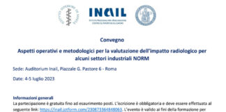 Convegno INAIL “Aspetti operativi e metodologici per la valutazione dell’impatto radiologico per alcuni settori industriali NORM” Convegno INAIL - Aspetti operativi e metodologici per la valutazione dell’impatto radiologico per alcuni settori industriali NORM